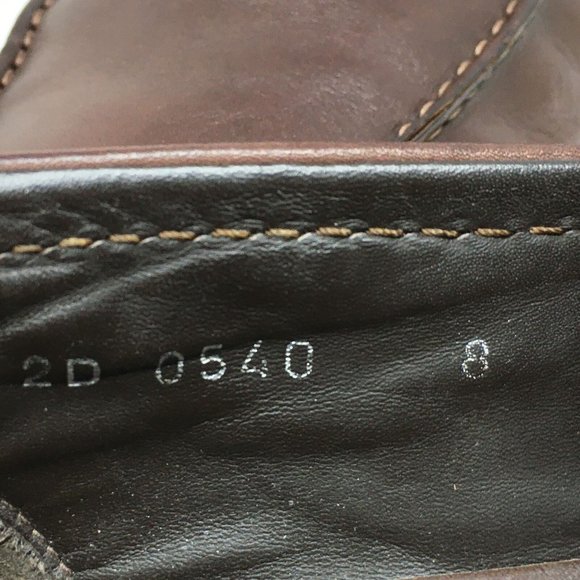 Men\'s Prada Slip On Penny Loafers Dress Shoes Size 8 UK/9 US Brown Leather main image 5